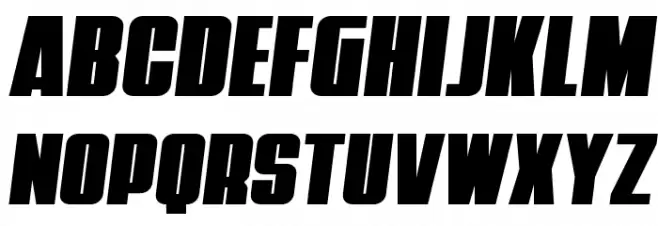 Punch Semi-Italic फ़ॉन्ट लोअरकेस