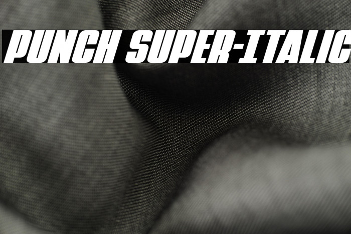 Punch Super-Italic Example 2