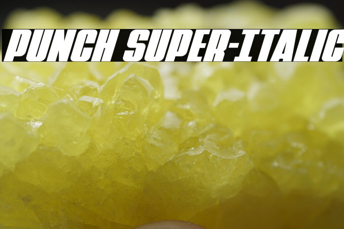 Punch Super-Italic Example 3