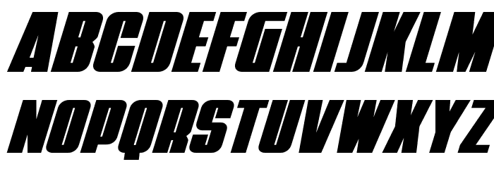 Punch Super-Italic Font LOWERCASE