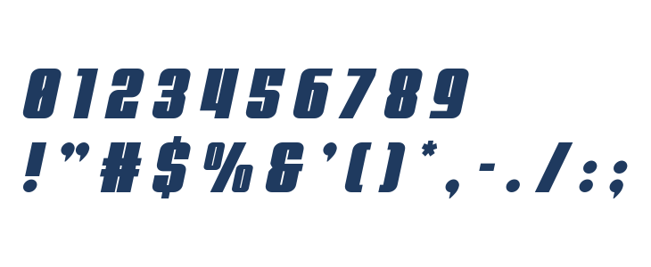 Punch Title Italic Other Characters