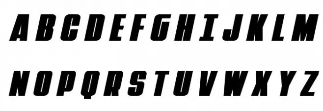 Punch Title Italic 字体 大写
