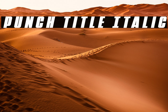 Punch Title Italic Example 1