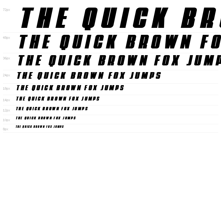 Punch Title Italic Waterfall