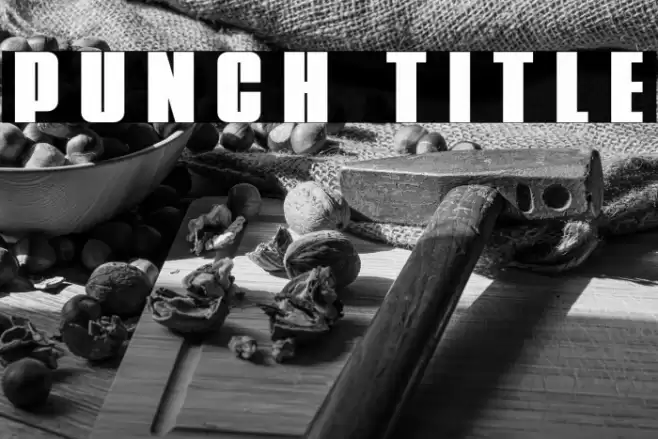 Punch Title Font examples