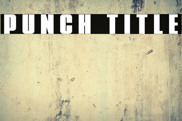 Punch Title Example 2