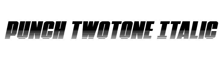 Punch Twotone Italic  les polices de caractères gratuit tlcharger