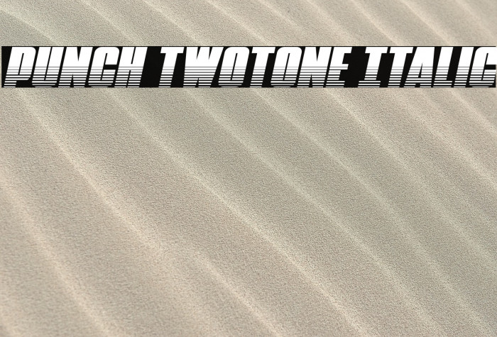 Punch Twotone Italic Example 2