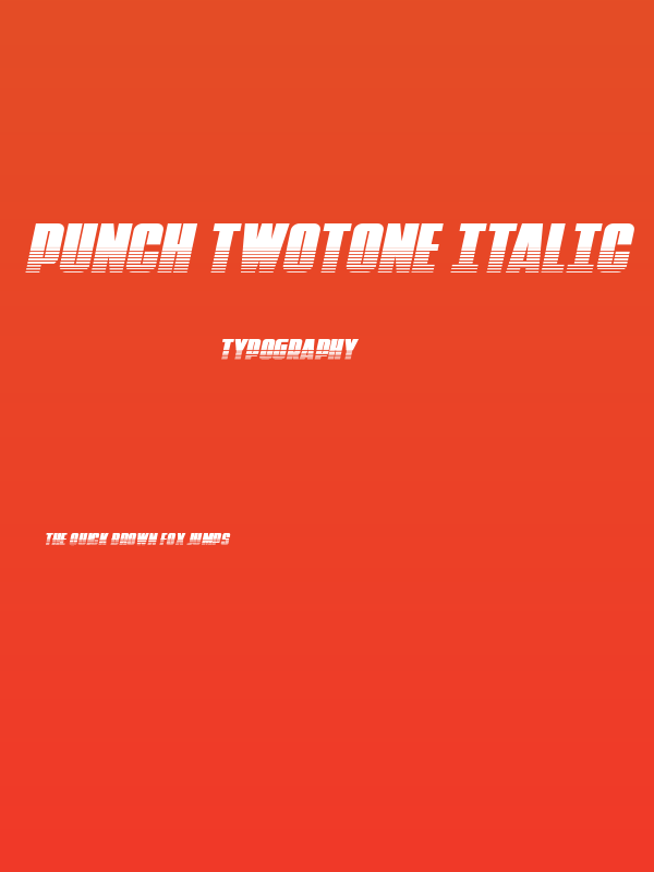 Punch Twotone Italic Poster