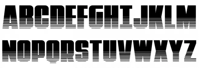 Punch Twotone Font UPPERCASE