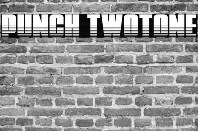 Punch Twotone Font examples