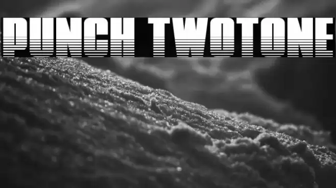 Punch Twotone Font examples