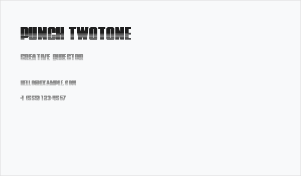 Punch Twotone Business Card