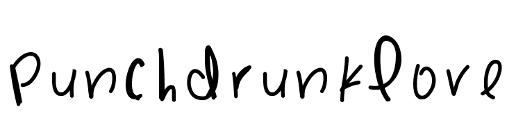 PunchDrunkLove  Free Fonts Download