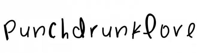 PunchDrunkLove  免费字体下载