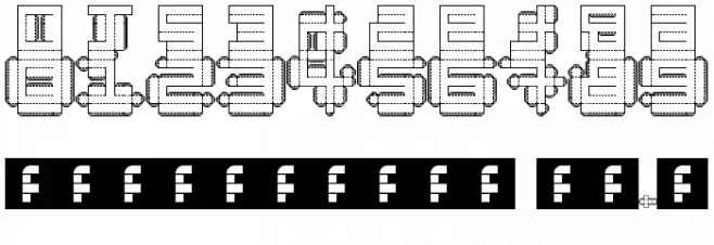 Punched Out Regular Font OTHER CHARS