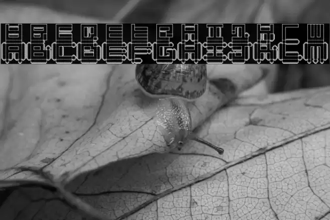 Punched Out Regular Font examples