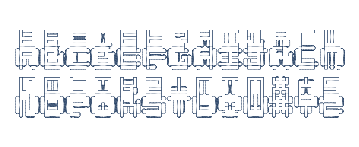 Punched Out Regular Lowercase