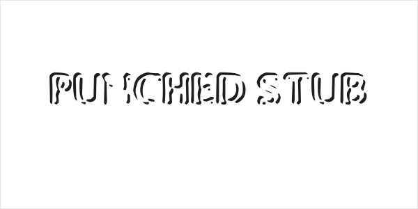 Punched Stub Logo