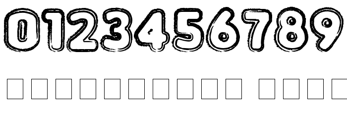 Punched Font OTHER CHARS