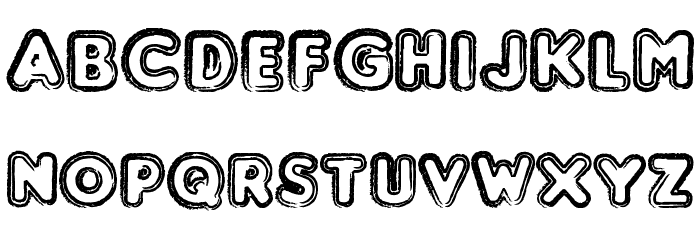 Punched Font LOWERCASE