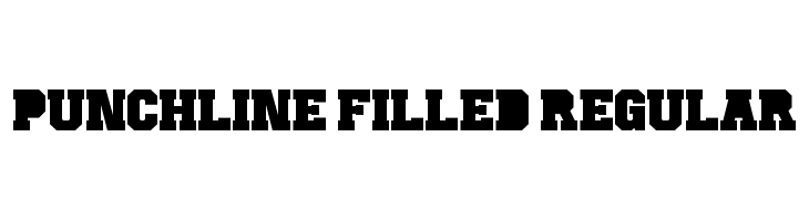 Punchline Filled Regular Font