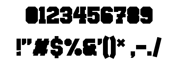 Punchline Filled Regular Font OTHER CHARS
