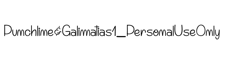 Punchline&Galimatias 1_PersonalUseOnly  les polices de caractères gratuit tlcharger