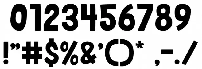 Punchliner Font OTHER CHARS