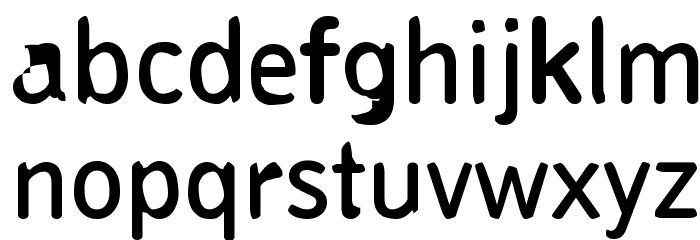 Pungen Font LOWERCASE