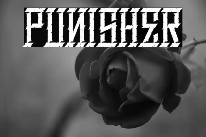 Punisher Font examples