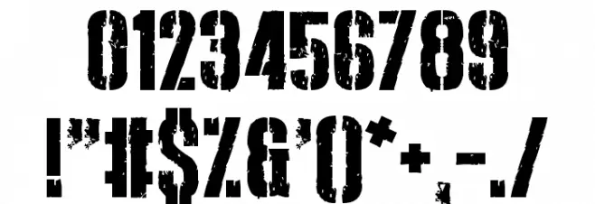 Punishment Font OTHER CHARS