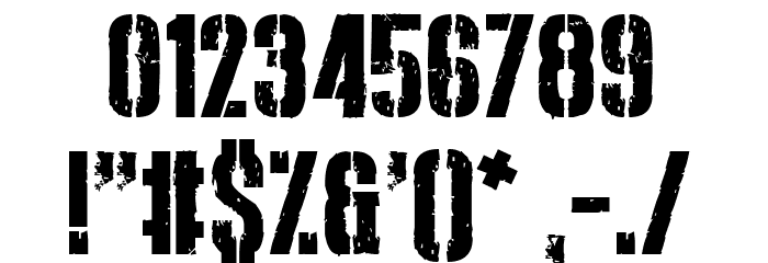 Punishment Font OTHER CHARS