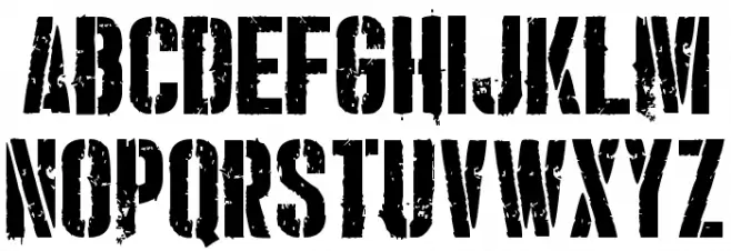 Punishment Шрифта ВЕРХНИЙ