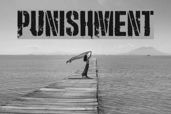 Punishment Font examples
