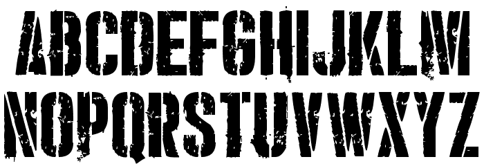 Punishment Font LOWERCASE