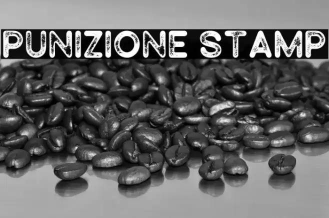 Punizione Stamp Font examples