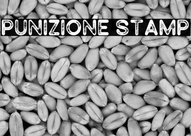 Punizione Stamp Font examples