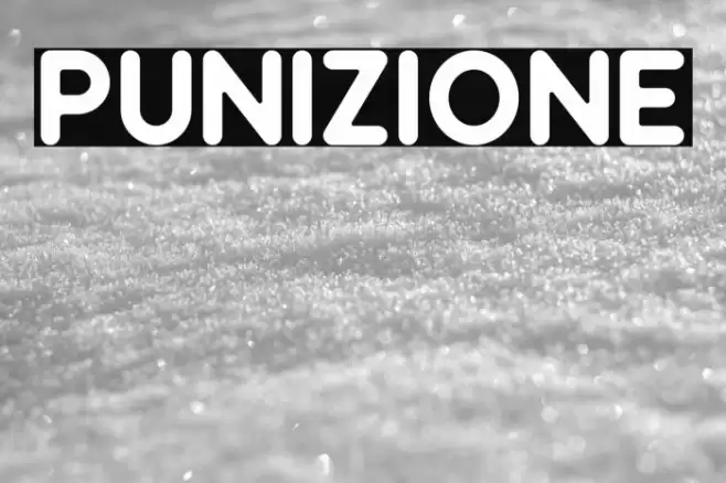 Punizione Font examples