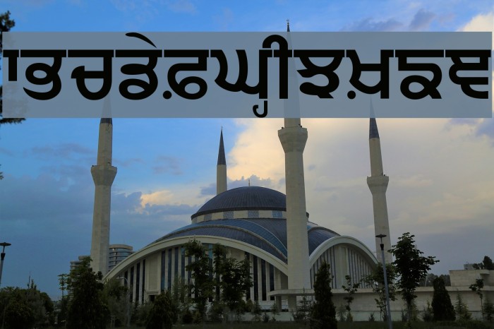 Punjabi Bold Font examples