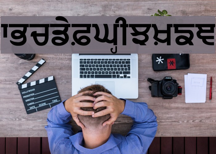 Punjabi Sans Font examples