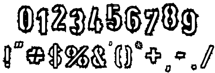 Punk Army Font OTHER CHARS