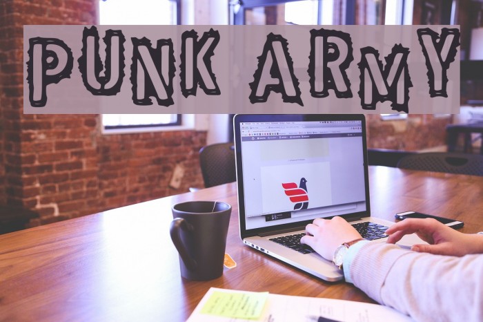 Punk Army Font examples