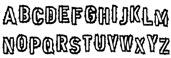 Punk Army Font LOWERCASE
