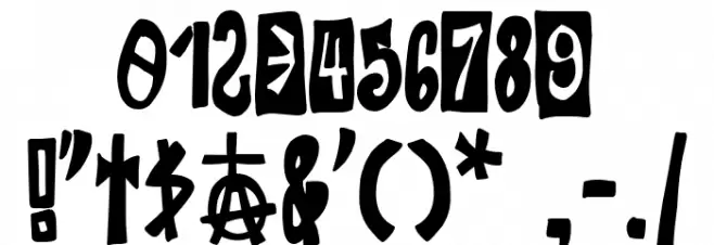 Punk Cristiano Font OTHER CHARS