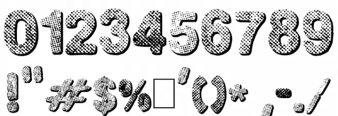 Punk Dots Font OTHER CHARS