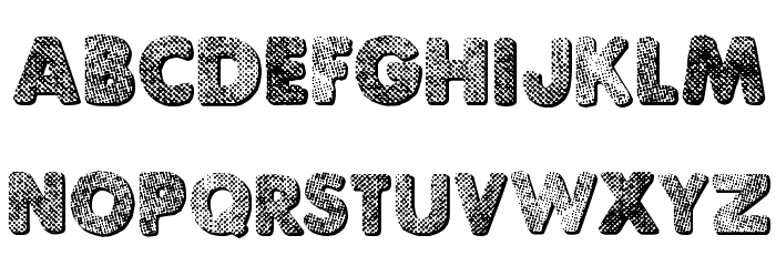 Punk Dots Font LOWERCASE