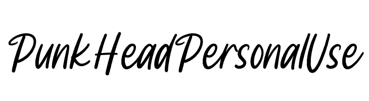 Punk Head Personal Use  Frei Schriftart Herunterladen
