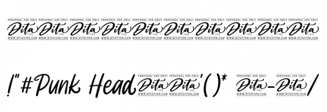 Punk Head Personal Use Font OTHER CHARS