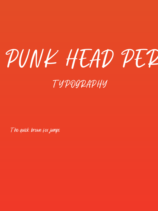 Punk Head Personal Use Poster